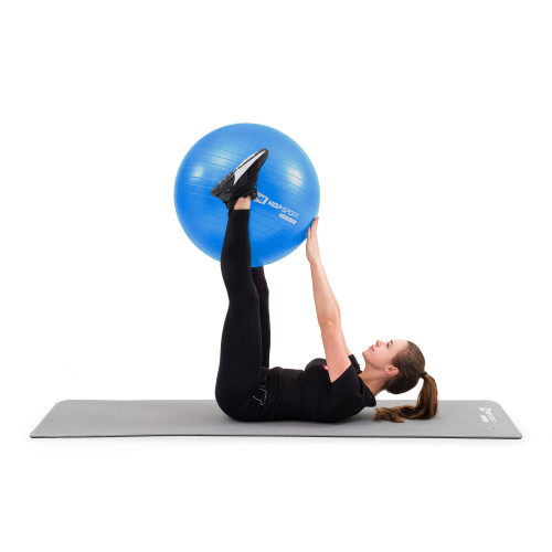 Фитбол  Hop-Sport 45cm HS-R045YB blue + насос - фото №5